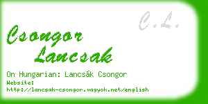 csongor lancsak business card