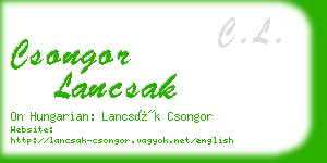 csongor lancsak business card